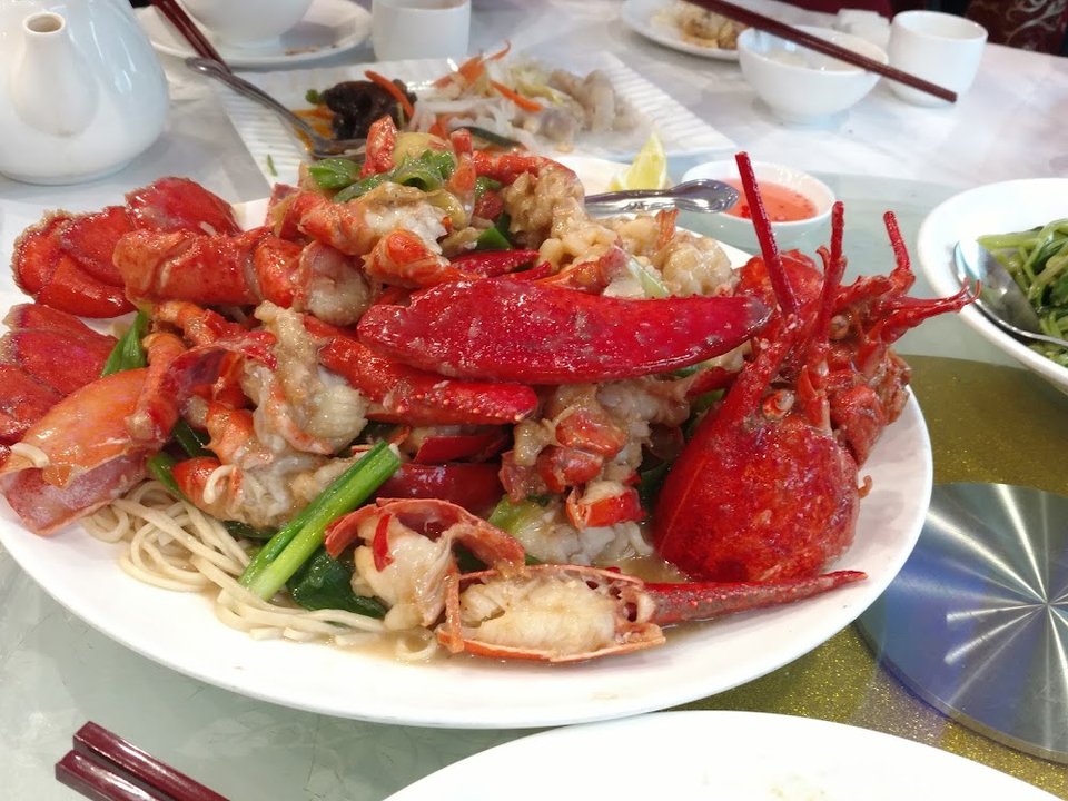 Braised Lobster with E-Fu Noodles